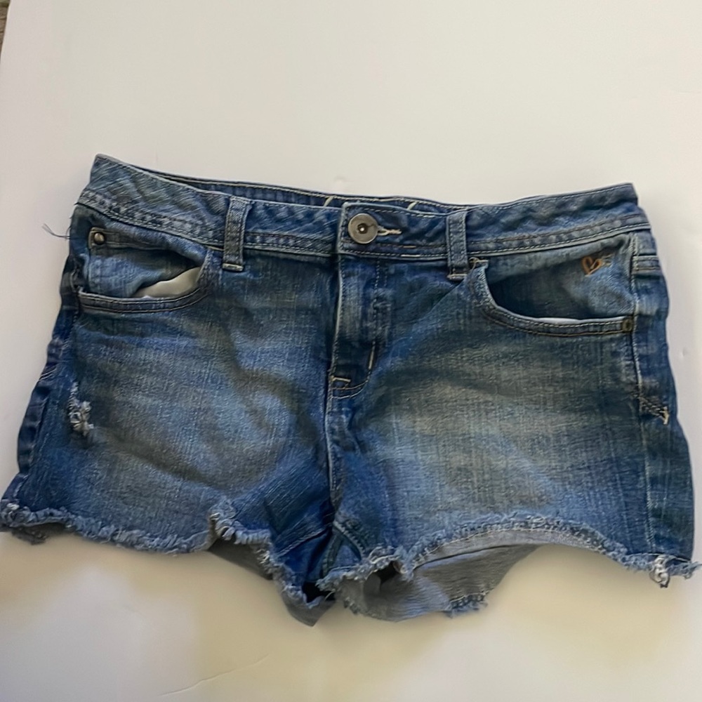Justice ripped jean shorts Size 12 1/2 juniors